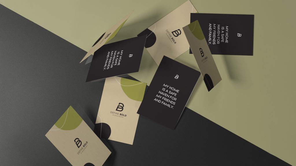 Define Bold affirmation card