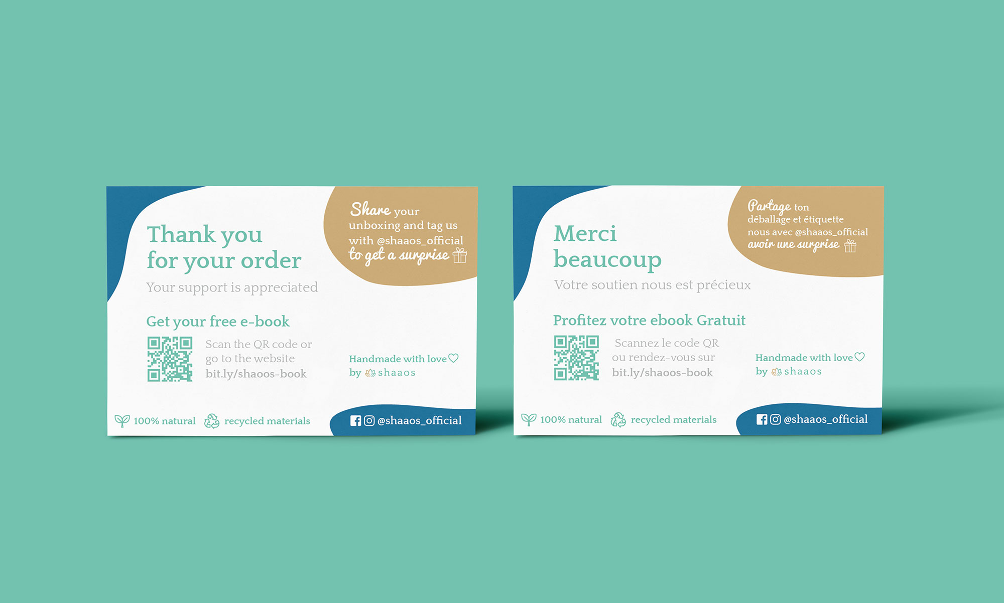 Shaaos thank you card